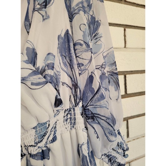 NWT JOSEPH RIBKOFFWrap Front Floral Dress Style 221344Size 12 - Picture 5 of 10